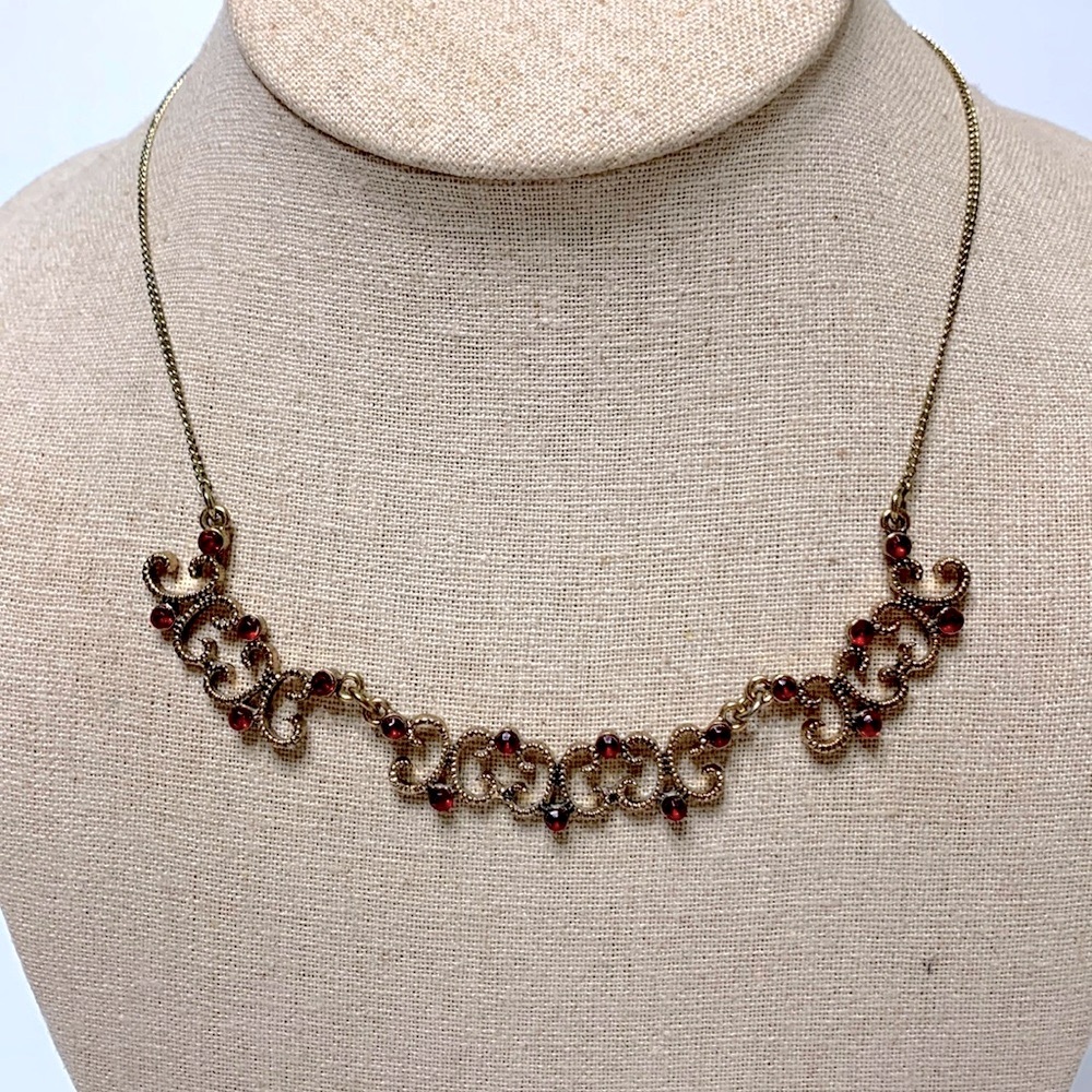 Red gothic necklace